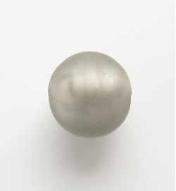 Frosted Silver Foil 14mm Rounds ~ Grey