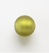 Frosted Silver Foil 14mm Rounds ~ Olive