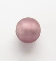 Frosted Silver Foil 14mm Rounds ~ Pink