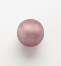 Frosted Silver Foil 14mm Rounds ~ Pink