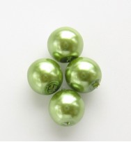 Glass Pearls 6mm ~ Green