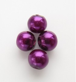 Glass Pearls 6mm ~ Purple
