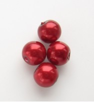 Glass Pearls 6mm ~ Red