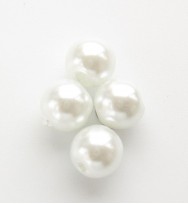 Glass Pearls 6mm ~ White