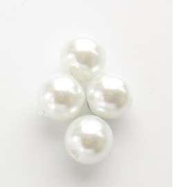 Glass Pearls 6mm ~ White