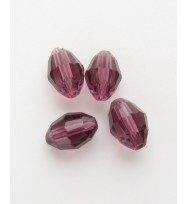 Faceted Ovals 6x9mm ~ Crimson