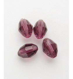 Faceted Ovals 6x9mm ~ Crimson