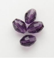 Faceted Ovals 6x9mm ~ Purple