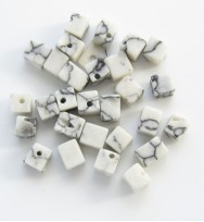 Gemstone Chips ~ Howlite Cubes