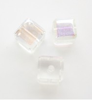 Glass Cubes 6mm ~ Clear AB
