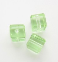 Glass Cubes 6mm ~ Green