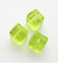 Glass Cubes 6mm ~ Lime