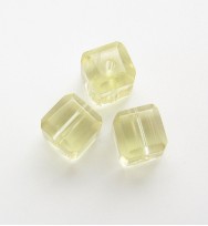 Glass Cubes 6mm ~ Yellow