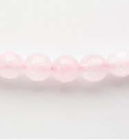 Rose Quartz 6mm Faceted Round Beads