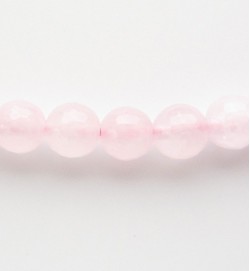Rose Quartz 6mm Faceted Round Beads