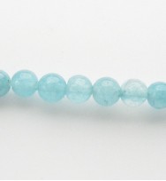 Blue Sponge Quartz 4mm Round Beads