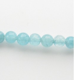 Blue Sponge Quartz 4mm Round Beads