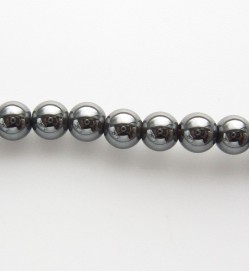 Hematite 4mm Rounds Non-Magnetic