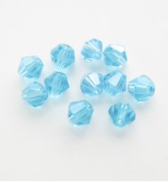 Crystal 4mm Bicone Bead - Aqua