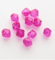 Crystal 4mm Bicone Bead ~ Dark Pink