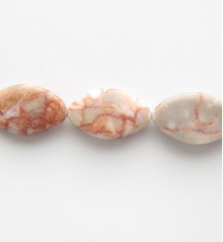 Red Line Jasper 20x12mm Oval Beads