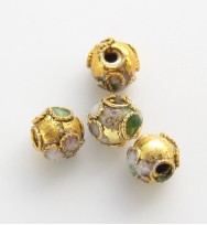 Cloisonne Beads 6mm ~ Gold