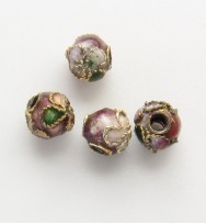 Cloisonne Beads 6mm ~ Light Purple