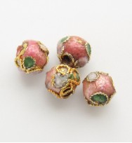 Cloisonne Beads 6mm ~ Pink