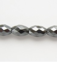 Hematite 6x9mm Ovals Faceted Non-Magnetic