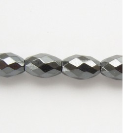 Hematite 6x9mm Ovals Faceted Non-Magnetic