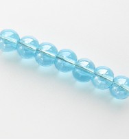 Lustre Glass Beads 4mm ~ Aqua
