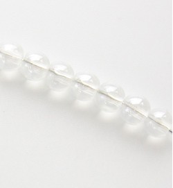 Lustre Glass Beads 4mm ~ Crystal