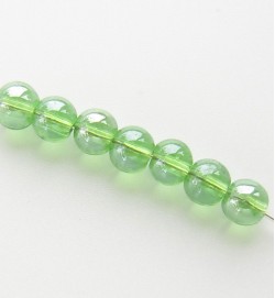 Lustre Glass Beads 4mm ~ Green