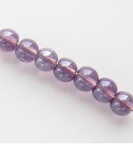 Lustre Glass Beads 4mm ~ Light Purple