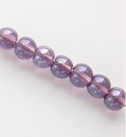 Lustre Glass Beads 4mm ~ Light Purple