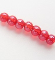 Lustre Glass Beads 4mm ~ Red