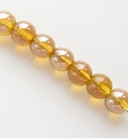 Lustre Glass Beads 4mm ~ Yellow