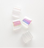 Glass Cubes 4mm ~ Clear AB