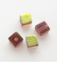 Glass Cubes 4mm ~ Coffee AB