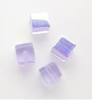 Glass Cubes 4mm ~ Lilac AB