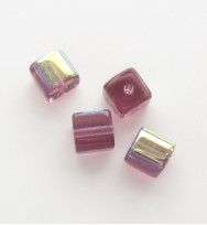 Glass Cubes 4mm ~ Light Purple AB