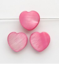 MOP Shell Hearts 10mm ~ Pink