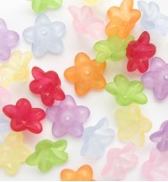 Lucite Flower Beads 13mm