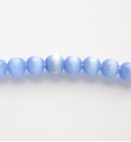 Cats Eye Rounds 4mm ~ Blue