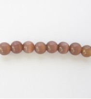 Cats Eye Rounds 4mm ~ Brown