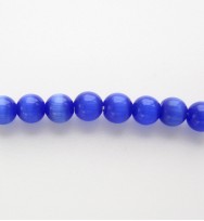 Cats Eye Rounds 4mm ~ Dark Blue