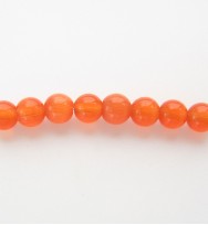 Cats Eye Rounds 4mm ~ Dark Orange