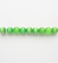 Cats Eye Rounds 4mm ~ Green