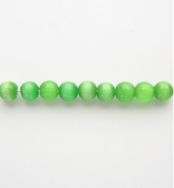 Cats Eye Rounds 4mm ~ Green