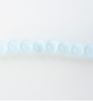 Cats Eye Rounds 4mm ~ Ice Blue